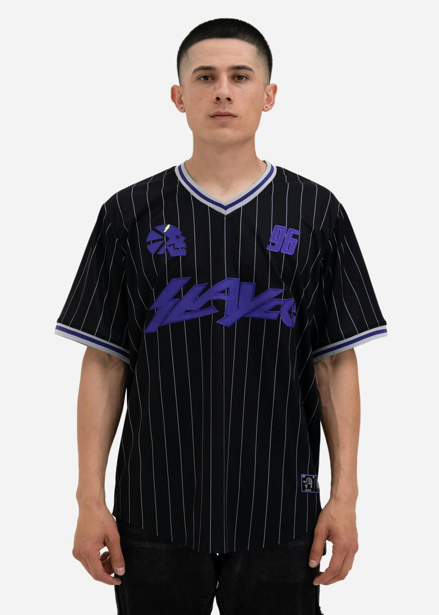 Buy Supreme x 40 Acres Twill Baseball Jersey 'Black