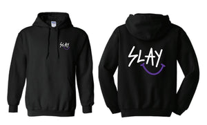 SLAY HAPPY ADULT HOODIE | BLACK