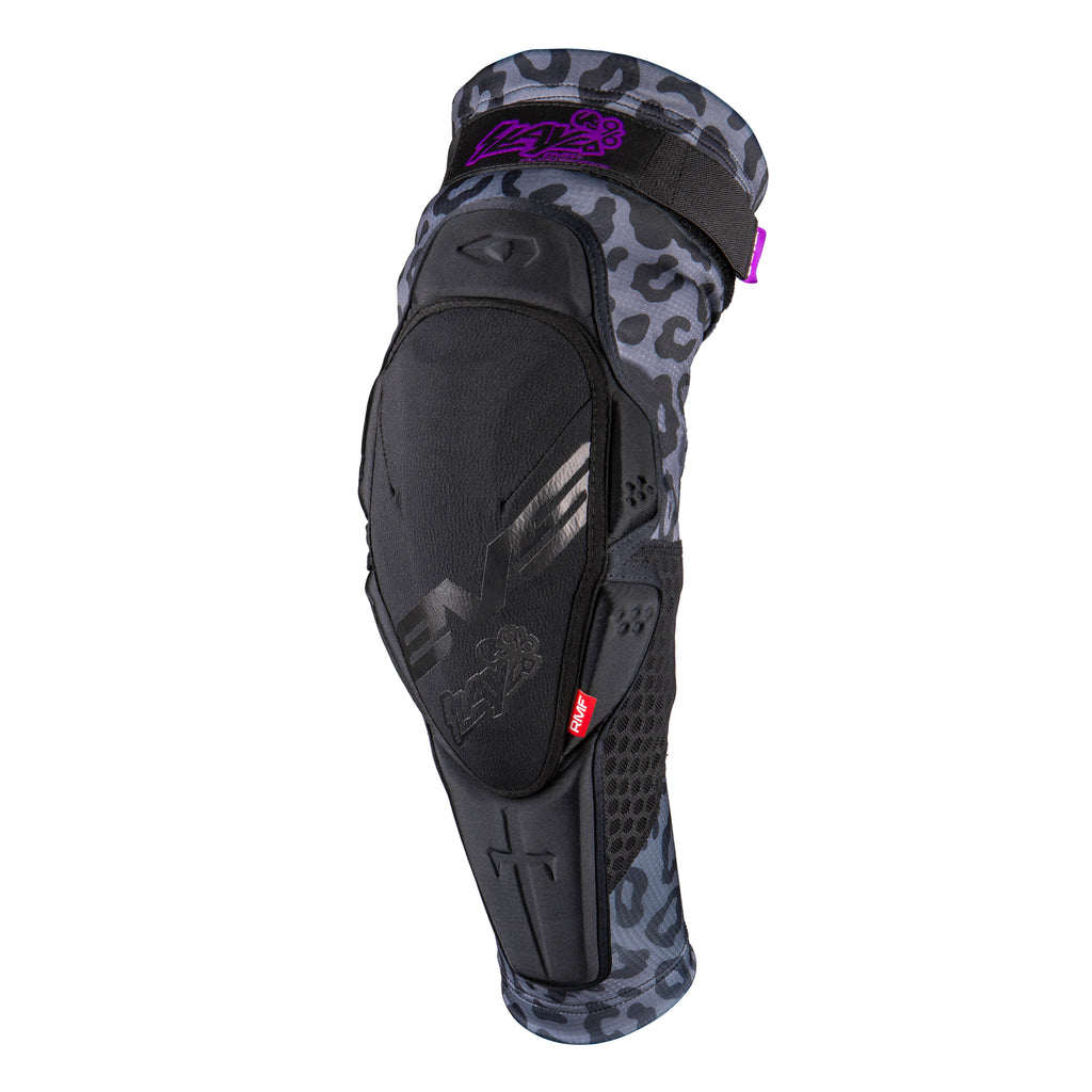 Ginocchiera Protettiva EVS Slayco - Colore Nero/Viola, Per Motocross, MTB, Sport Estremi