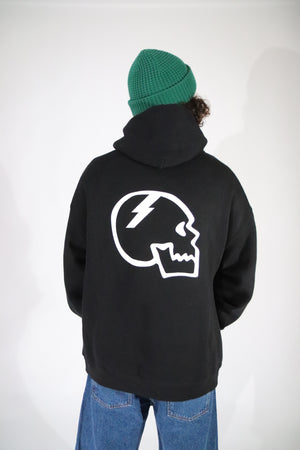 BLACK SKULL HOODIE