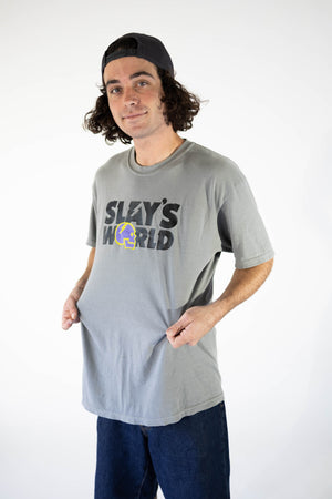 MEN'S SLAYSWORLD TEE | GREY