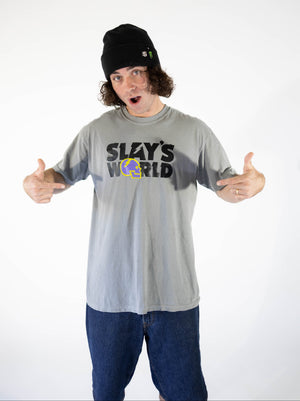 MEN'S SLAYSWORLD TEE | GREY