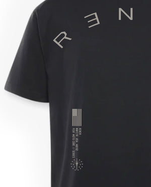 "DRAPED" T-SHIRT // Heavyweight BLACK