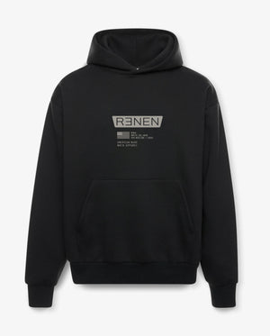 "DRAPED" HOODIE // Pullover BLACK