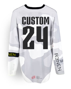 S424 White Camo Jersey