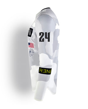 S424 White Camo Jersey