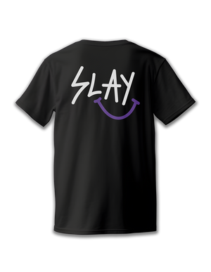 SLAY HAPPY | BLACK TEE