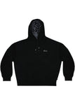 Black | Womens Fitted Crop Zip Hoodie