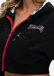Bound By Love | Womens Crop Zip Hoodie