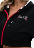 Bound By Love | Womens Crop Zip Hoodie