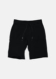 Black | Boys Raw Edge Short