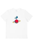 Astro Wheelie - White | Mens Graphic Tee