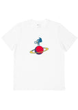 Astro Wheelie - White | Mens Graphic Tee