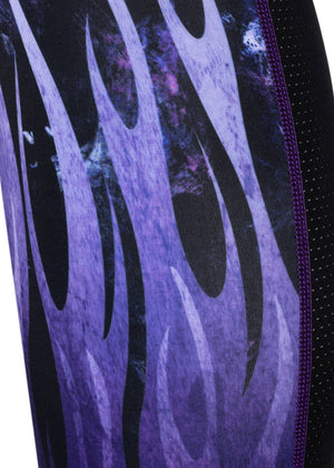 YOUTH MOTO SOCK | PURPLE FLAME