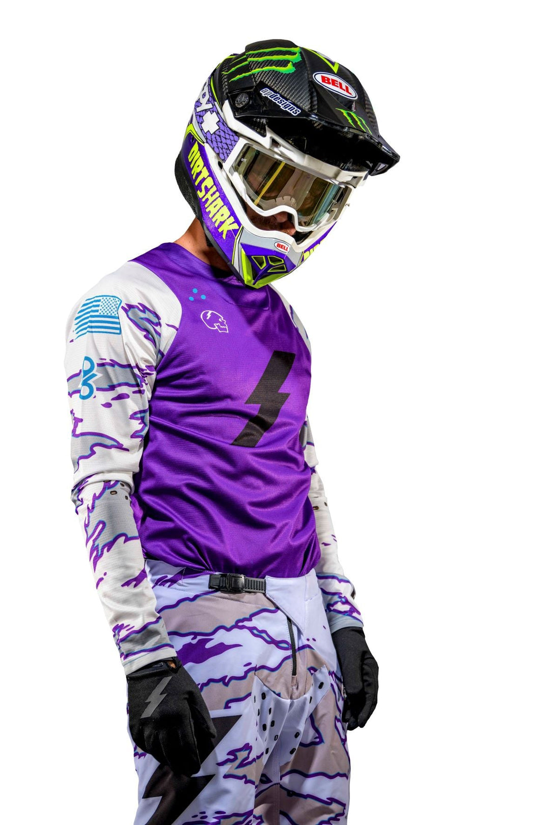 Purple dirt bike gear on sale