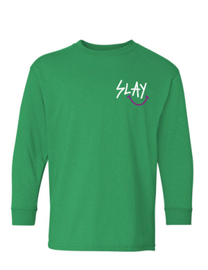 YOUTH SLAY HAPPY LONG SLEEVE | GREEN
