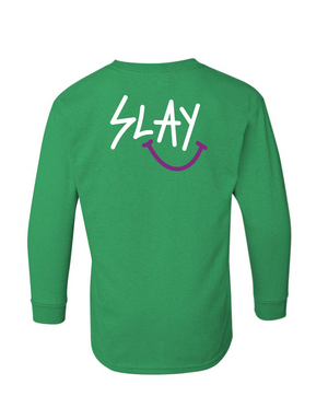 YOUTH SLAY HAPPY LONG SLEEVE | GREEN