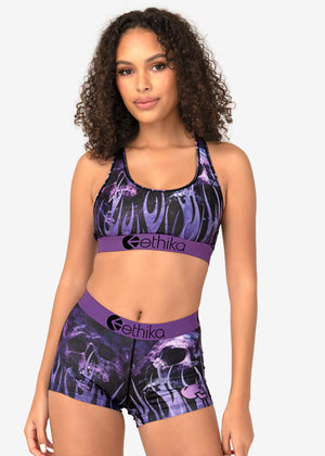 WOMEN'S SPORTS BRA | PURPLE FLAME