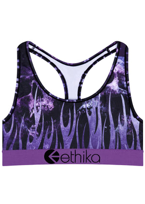 WOMEN'S SPORTS BRA | PURPLE FLAME
