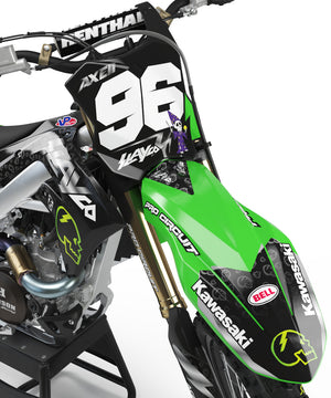 BLACK AND GRAY SLAYCO GRAPHIC KIT